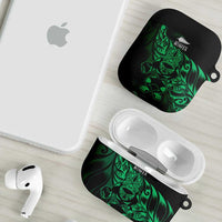 New Zealand Lawn Bowls AirPods Case Green Maori Warrior Tribal Silver Fern - Polynesian Pride