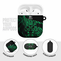New Zealand Lawn Bowls AirPods Case Green Maori Warrior Tribal Silver Fern - Polynesian Pride