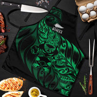 New Zealand Lawn Bowls Apron Green Maori Warrior Tribal Silver Fern - Polynesian Pride