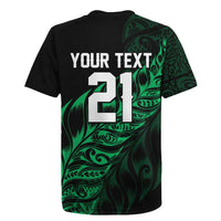 New Zealand Lawn Bowls Custom Rugby Jersey Green Maori Warrior Tribal Silver Fern - Polynesian Pride