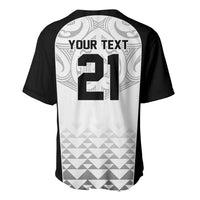 World Football 2026 New Zealand Custom Baseball Jersey All White Fern Maori Tribal - Polynesian Pride