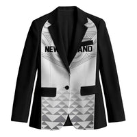 World Football 2026 New Zealand Custom Blazer All White Fern Maori Tribal - Polynesian Pride