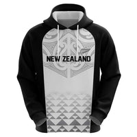World Football 2026 New Zealand Custom Hoodie All White Fern Maori Tribal - Polynesian Pride