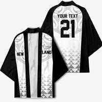 World Football 2026 New Zealand Custom Kimono All White Fern Maori Tribal - Polynesian Pride