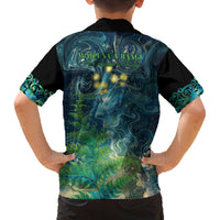 New Zealand Matariki Waipuna-a-rangi Family Matching Tank Maxi Dress and Hawaiian Shirt He Roimata o Rangi LT9 - Polynesian Pride