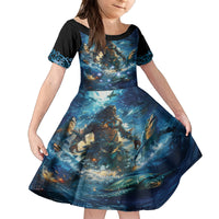 New Zealand Matariki Waita Family Matching Summer Maxi Dress and Hawaiian Shirt The Way Of The Water