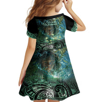 New Zealand Matariki Waiti Family Matching Off Shoulder Maxi Dress and Hawaiian Shirt Waimori and The Origin Of Life LT9 - Polynesian Pride