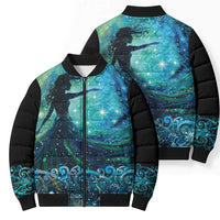 New Zealand Matariki Hiwa-i-te-rangi Bomber Puffer Jacket Titiro ki nga Whetu Wishing Star - Polynesian Pride