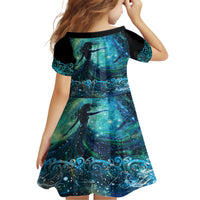New Zealand Matariki Hiwa-i-te-rangi Family Matching Short Sleeve Bodycon Dress and Hawaiian Shirt Titiro ki nga Whetu Wishing Star LT9 - Polynesian Pride