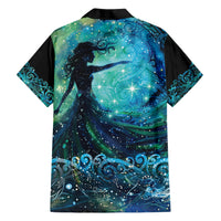 New Zealand Matariki Hiwa-i-te-rangi Family Matching Short Sleeve Bodycon Dress and Hawaiian Shirt Titiro ki nga Whetu Wishing Star LT9 - Polynesian Pride