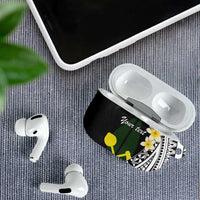 Alo Chiefdom Wallis and Futuna Personalized AirPods Case Frangipani Flowers Polynesian Pattern LT9 - Polynesian Pride
