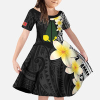 Alo Chiefdom Wallis and Futuna Personalized Family Matching Tank Maxi Dress and Hawaiian Shirt Frangipani Flowers Polynesian Pattern