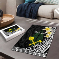 Alo Chiefdom Wallis and Futuna Personalized Puzzle Frangipani Flowers Polynesian Pattern - Polynesian Pride