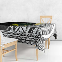 Alo Chiefdom Wallis and Futuna Personalized Tablecloth Frangipani Flowers Polynesian Pattern