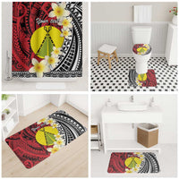 Sigave Chiefdom Wallis and Futuna Personalized Bathroom Set Frangipani Flowers Polynesian Pattern - Polynesian Pride
