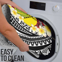 Sigave Chiefdom Wallis and Futuna Personalized Bathroom Set Frangipani Flowers Polynesian Pattern - Polynesian Pride