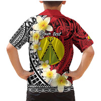 Sigave Chiefdom Wallis and Futuna Personalized Family Matching Mermaid Dress and Hawaiian Shirt Frangipani Flowers Polynesian Pattern