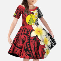 Sigave Chiefdom Wallis and Futuna Personalized Family Matching Summer Maxi Dress and Hawaiian Shirt Frangipani Flowers Polynesian Pattern