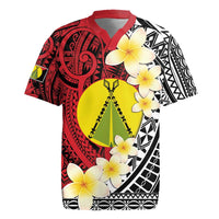 Sigave Chiefdom Wallis and Futuna Personalized Rugby Jersey Frangipani Flowers Polynesian Pattern