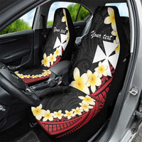 Uvea Chiefdom Wallis and Futuna Personalized Car Seat Cover Frangipani Flowers Polynesian Pattern