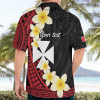 Uvea Chiefdom Wallis and Futuna Personalized Hawaiian Shirt Frangipani Flowers Polynesian Pattern
