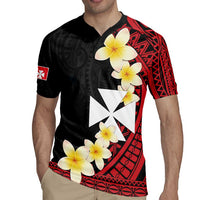 Uvea Chiefdom Wallis and Futuna Personalized Rugby Jersey Frangipani Flowers Polynesian Pattern