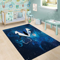 New Zealand Nurses RN Area Rug Galaxy Stethoscope Maori Motif