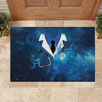 New Zealand Nurses RN Rubber Doormat Galaxy Stethoscope Maori Motif