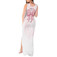 New Zealand Nurses RN Personalised Tank Maxi Dress Pink Stethoscope Coquette Bow Maori Motif