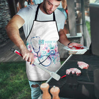 New Zealand Nurses RN Personalised Apron Stethoscope Floral Maori Motif LT9 - Polynesian Pride