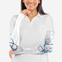 New Zealand Nurses RN Personalised Arm Sleeves Stethoscope Floral Maori Motif