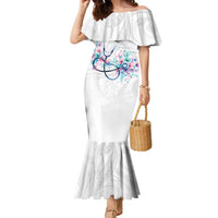 New Zealand Nurses RN Personalised Family Matching Mermaid Dress and Hawaiian Shirt Stethoscope Floral Maori Motif