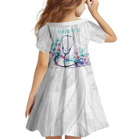 New Zealand Nurses RN Personalised Family Matching Summer Maxi Dress and Hawaiian Shirt Stethoscope Floral Maori Motif