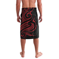Tahitian Coat Of Arm and Tiare Flower Lavalava Polynesian Tribal Tattoo