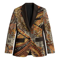 Hawaiian Style Tapa Blazer Vintage Seamless Pattern - Polynesian Pride