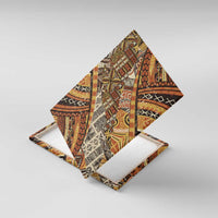 Hawaiian Style Tapa Canvas Wall Art Vintage Seamless Pattern - Polynesian Pride