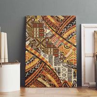 Hawaiian Style Tapa Canvas Wall Art Vintage Seamless Pattern - Polynesian Pride