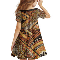 Hawaiian Style Tapa Family Matching Mermaid Dress and Hawaiian Shirt Vintage Seamless Pattern LT9 - Polynesian Pride