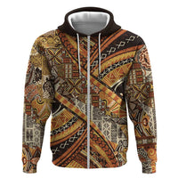 Hawaiian Style Tapa Hoodie Vintage Seamless Pattern - Polynesian Pride