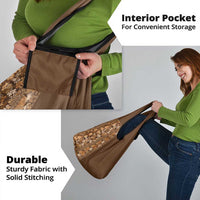 Hawaiian Tribal Elements Hibiscus Grocery Bag Gold Pattern - Polynesian Pride