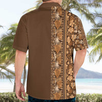 Hawaiian Tribal Elements Hibiscus Hawaiian Shirt Gold Pattern - Polynesian Pride