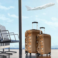 Hawaiian Tribal Elements Hibiscus Luggage Cover Gold Pattern LT9 - Polynesian Pride