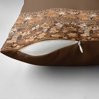 Hawaiian Tribal Elements Hibiscus Pillow Cover Gold Pattern - Polynesian Pride