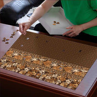Hawaiian Tribal Elements Hibiscus Puzzle Gold Pattern LT9 - Polynesian Pride