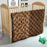 Hawaiian Tribal Elements Hibiscus Quilt Gold Pattern - Polynesian Pride