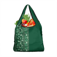 Hawaiian Tribal Elements Hibiscus Grocery Bag Green Pattern - Polynesian Pride