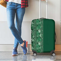 Hawaiian Tribal Elements Hibiscus Luggage Cover Green Pattern LT9 - Polynesian Pride