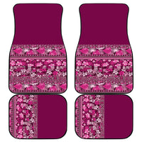 Hawaiian Tribal Elements Hibiscus Car Mats Pink Pattern - Polynesian Pride