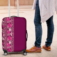 Hawaiian Tribal Elements Hibiscus Luggage Cover Pink Pattern LT9 Pink - Polynesian Pride