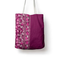 Hawaiian Tribal Elements Hibiscus Tote Bag Pink Pattern - Polynesian Pride